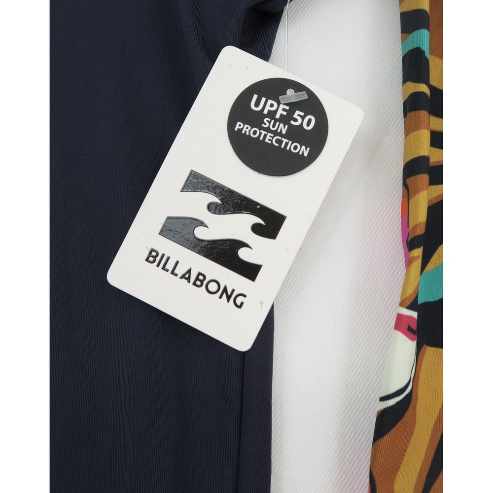 Billabong Day Drift Long Sleeve Rashguard Navy Floral UPF 50 Small - Picture 6 of 9